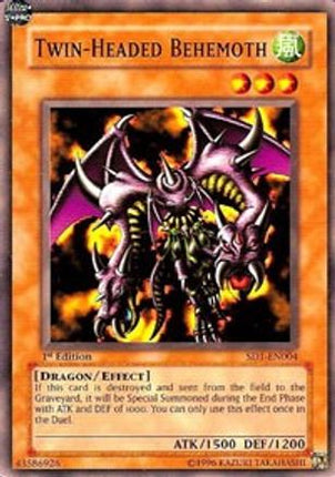 Twin-Headed Behemoth (Common / Short Print) [SD1-EN004] Structure Deck: Dragon's Roar Unlimited