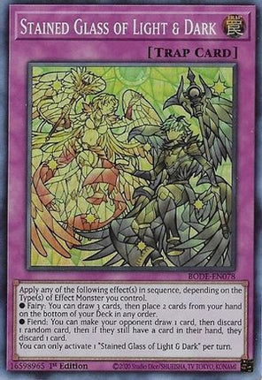 Stained Glass of Light & Dark (Super Rare) [BODE-EN078] 1st Edition