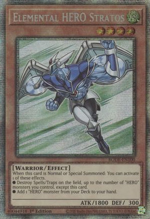 Elemental HERO Stratos (Starlight Rare)  [BODE-EN100] 1st Edition