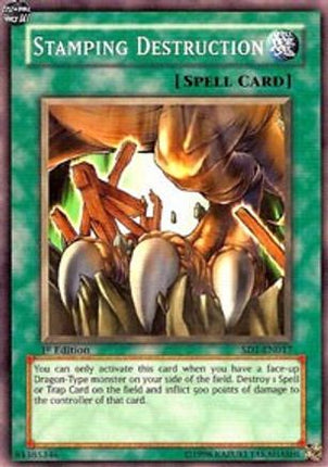 Stamping Destruction (Common / Short Print) [SD1-EN017] Structure Deck: Dragon's Roar Unlimited