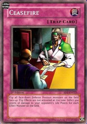 Ceasefire (Common / Short Print) [SD1-EN022] Structure Deck: Dragon's Roar Unlimited