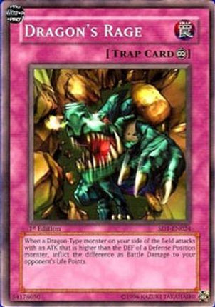 Dragon's Rage (Common / Short Print) [SD1-EN024] Structure Deck: Dragon's Roar 1st Edition