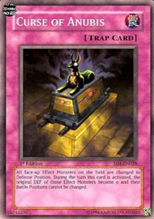 Curse of Anubis (Common / Short Print) [SD1-EN028] Structure Deck: Dragon's Roar 1st Edition