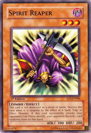 Spirit Reaper (Common / Short Print) [SD2-EN006] Structure Deck: Zombie Madness Unlimited