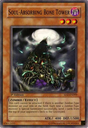 Soul-Absorbing Bone Tower (Common / Short Print) [SD2-EN009] Structure Deck: Zombie Madness 1st Edition