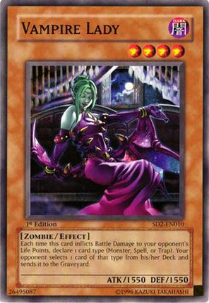 Vampire Lady (Common / Short Print) [SD2-EN010] Structure Deck: Zombie Madness 1st Edition