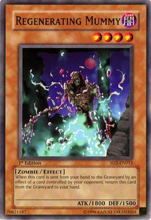 Regenerating Mummy (Common / Short Print) [SD2-EN012] Structure Deck: Zombie Madness 1st Edition