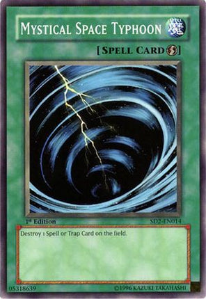 Mystical Space Typhoon (Common / Short Print) [SD2-EN014] Structure Deck: Zombie Madness 1st Edition