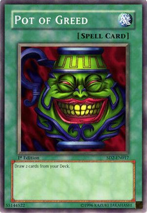 Pot of Greed (Common / Short Print) [SD2-EN017] Structure Deck: Zombie Madness 1st Edition