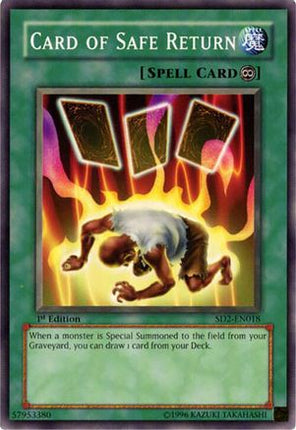 Card of Safe Return (Common / Short Print) [SD2-EN018] Structure Deck: Zombie Madness 1st Edition