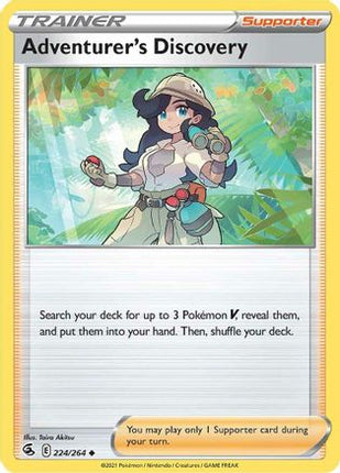 Adventurer's Discovery - 224/264 [SWSH08: Fusion Strike] Reverse Holofoil
