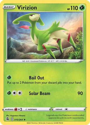 Virizion - 15/264 [SWSH08: Fusion Strike] Reverse Holofoil
