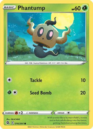 Phantump - 16/264 [SWSH08: Fusion Strike] Reverse Holofoil
