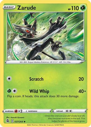 Zarude - 27/264 [SWSH08: Fusion Strike] Reverse Holofoil