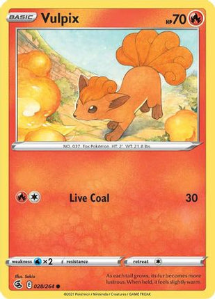 Vulpix (28) - 28/264 [SWSH08: Fusion Strike] Reverse Holofoil