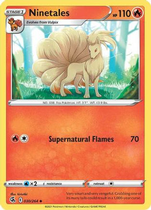 Ninetales (30) - 30/264 [SWSH08: Fusion Strike] Reverse Holofoil