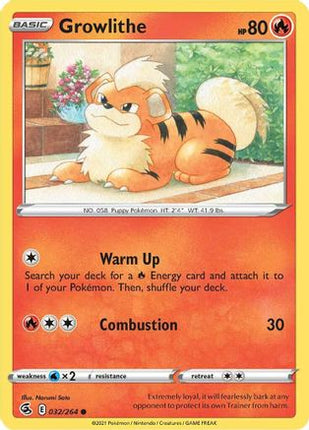 Growlithe - 32/264 [SWSH08: Fusion Strike] Reverse Holofoil