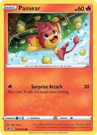 Pansear - 37/264 [SWSH08: Fusion Strike] Reverse Holofoil