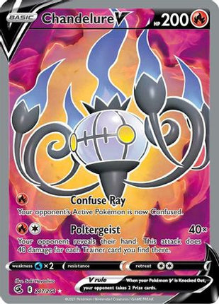 Chandelure V (Full Art) - 247/264 [SWSH08: Fusion Strike] Holofoil