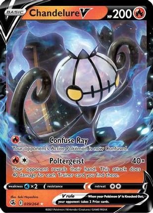 Chandelure V - 39/264 [SWSH08: Fusion Strike] Holofoil