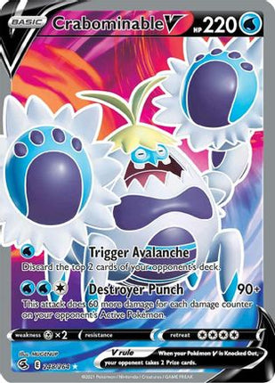 Crabominable V (Full Art) - 248/264 [SWSH08: Fusion Strike] Holofoil
