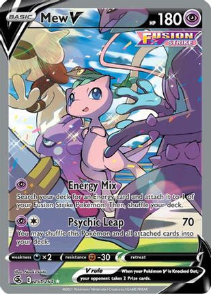 Mew V (Alternate Full Art) - 251/264 [SWSH08: Fusion Strike] Holofoil