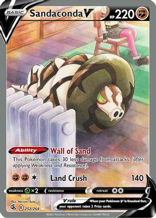 Sandaconda V (Alternate Full Art) - 252/264 [SWSH08: Fusion Strike] Holofoil