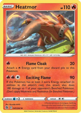 Heatmor - 41/264 [SWSH08: Fusion Strike] Reverse Holofoil