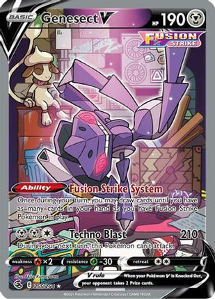 Genesect V (Alternate Full Art) - 255/264 [SWSH08: Fusion Strike] Holofoil