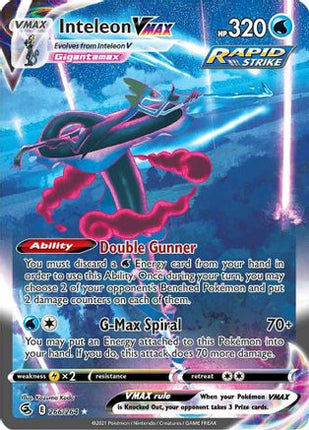 Inteleon VMAX (Alternate Art Secret) - 266/264 [SWSH08: Fusion Strike] Holofoil