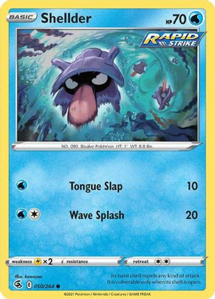 Shellder - 50/264 [SWSH08: Fusion Strike] Reverse Holofoil