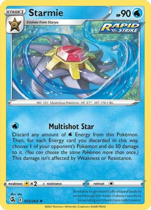 Starmie - 53/264 [SWSH08: Fusion Strike] Holofoil