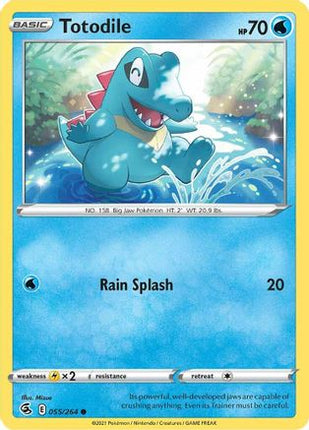 Totodile - 55/264 [SWSH08: Fusion Strike] Reverse Holofoil