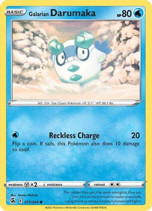 Galarian Darumaka - 71/264 [SWSH08: Fusion Strike] Reverse Holofoil