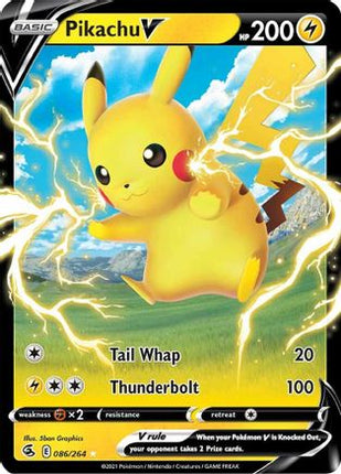 Pikachu V - 86/264 [SWSH08: Fusion Strike] Holofoil