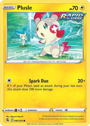 Plusle - 89/264 [SWSH08: Fusion Strike]