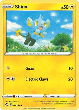 Shinx - 91/264 [SWSH08: Fusion Strike] Reverse Holofoil