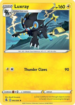 Luxray - 93/264 [SWSH08: Fusion Strike] Reverse Holofoil