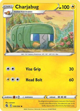 Charjabug - 100/264 [SWSH08: Fusion Strike]
