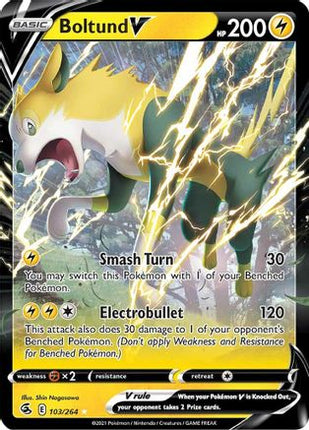 Boltund V - 103/264 [SWSH08: Fusion Strike] Holofoil