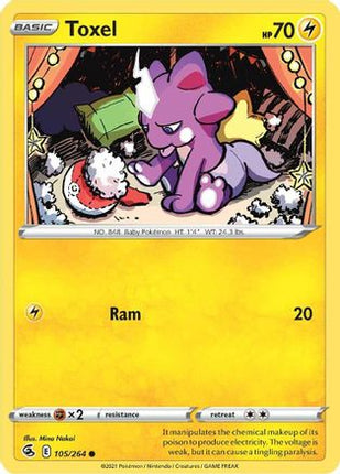 Toxel (105) - 105/264 [SWSH08: Fusion Strike] Reverse Holofoil