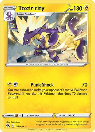 Toxtricity (107) - 107/264 [SWSH08: Fusion Strike] Reverse Holofoil