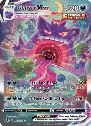 Gengar VMAX (Alternate Art Secret) - 271/264 [SWSH08: Fusion Strike] Holofoil