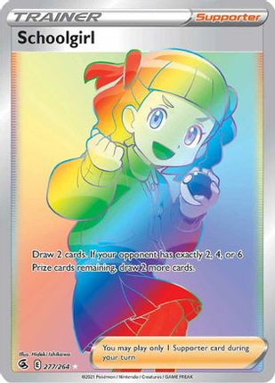 Schoolgirl (Secret) - 277/264 [SWSH08: Fusion Strike] Holofoil