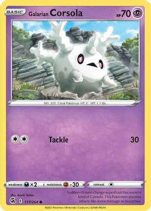 Galarian Corsola - 117/264 [SWSH08: Fusion Strike] Reverse Holofoil