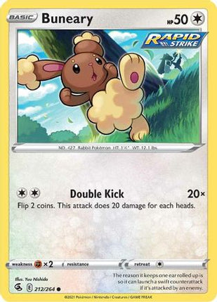 Buneary - 212/264 [SWSH08: Fusion Strike] Reverse Holofoil