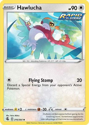 Hawlucha - 216/264 [SWSH08: Fusion Strike] Reverse Holofoil