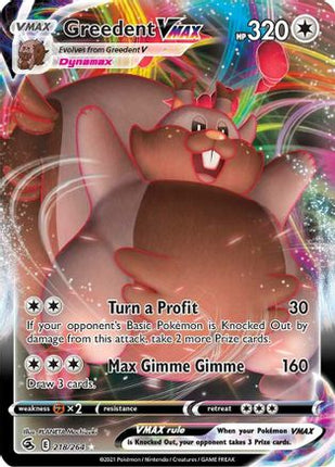 Greedent VMAX - 218/264 [SWSH08: Fusion Strike] Holofoil
