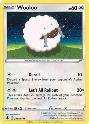 Wooloo (221) - 221/264 [SWSH08: Fusion Strike] Reverse Holofoil