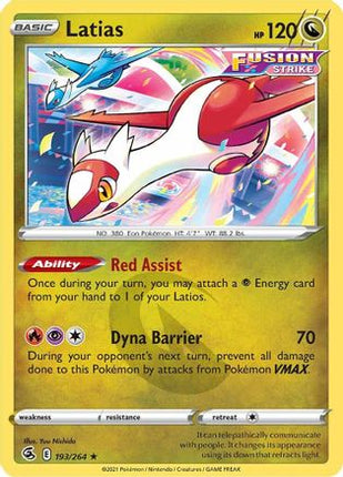 Latias - 193/264 [SWSH08: Fusion Strike] Reverse Holofoil
